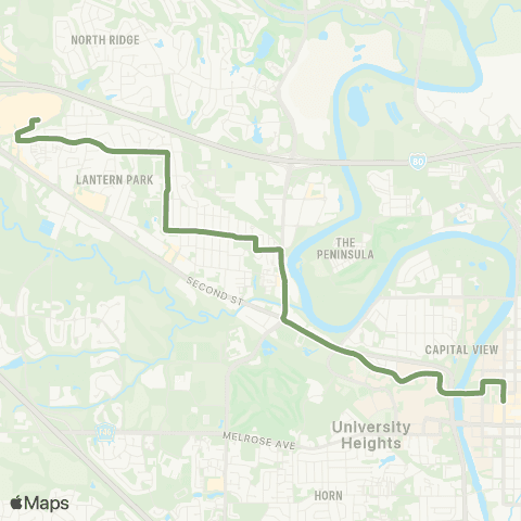 Coralville Transit 10th St map
