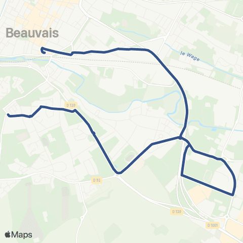 Corolis - Réseau scolaire Ligne 501 map