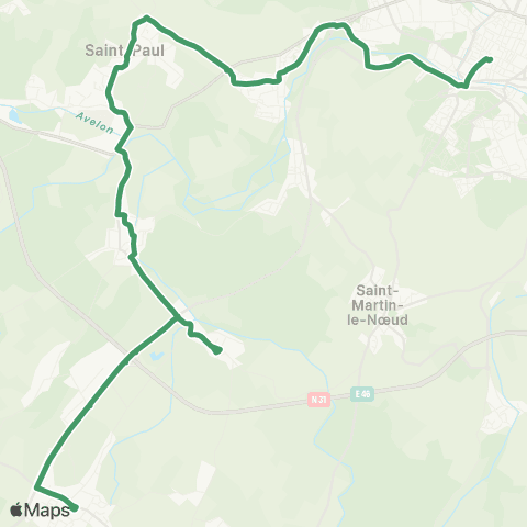 Corolis - Réseau interurbain Ligne 511 map