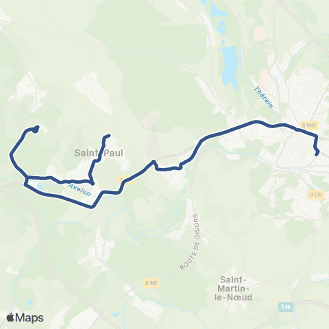 Corolis - Réseau scolaire Ligne 512 map