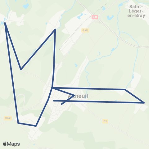 Corolis - Réseau scolaire Ligne 516 map