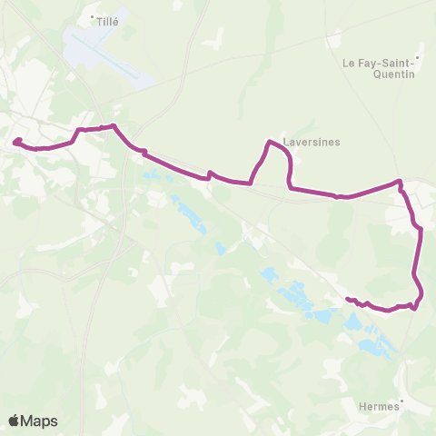 Corolis - Réseau interurbain Ligne 521 map