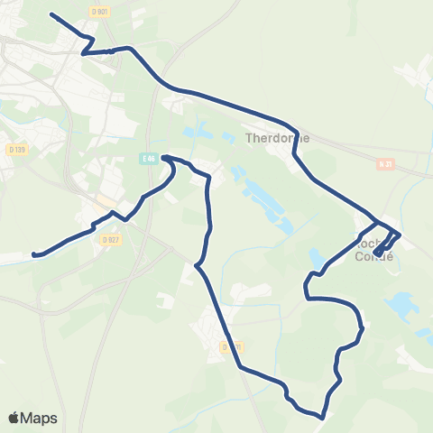 Corolis - Réseau scolaire Ligne 522 map