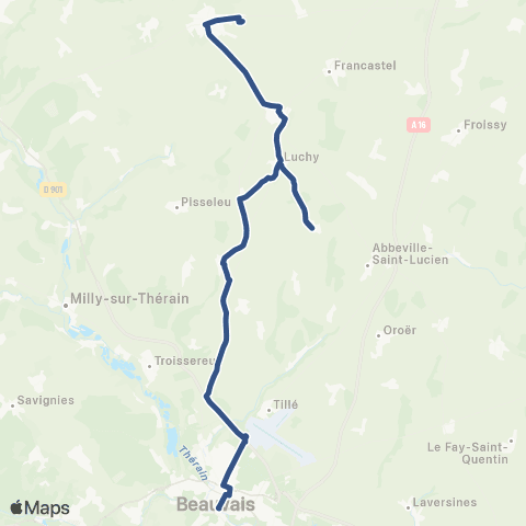 Corolis - Réseau scolaire Ligne 532 map