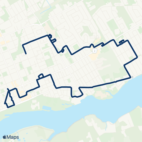 Cornwall Transit Community Service map
