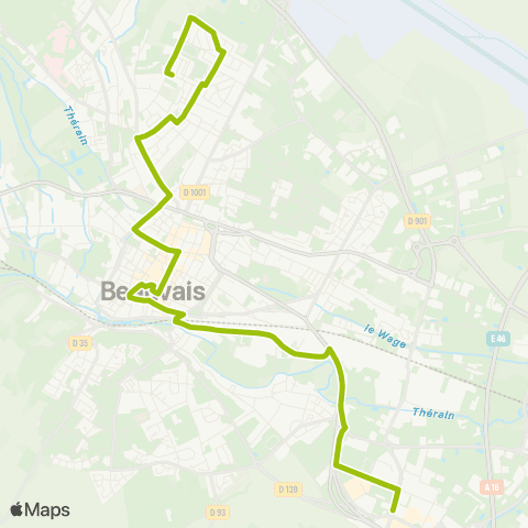 Corolis - Réseau urbain Ruisselets - Délie map