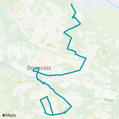 Corolis - Réseau urbain Elispace / Parc Dassault - Maladrerie map