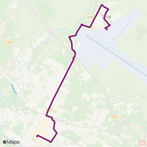 Corolis - Réseau urbain Hôtel de Ville - Tillé Aéroport map