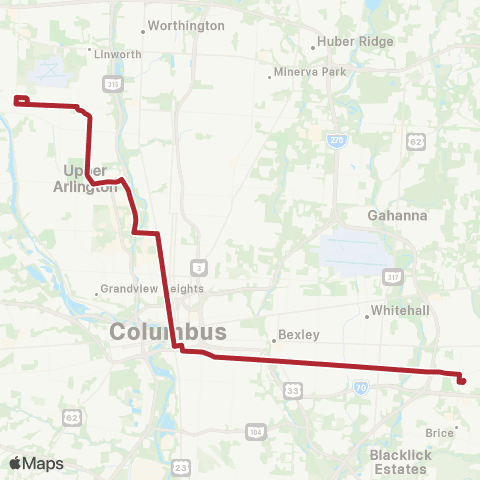 COTA Kenny / Livingston map