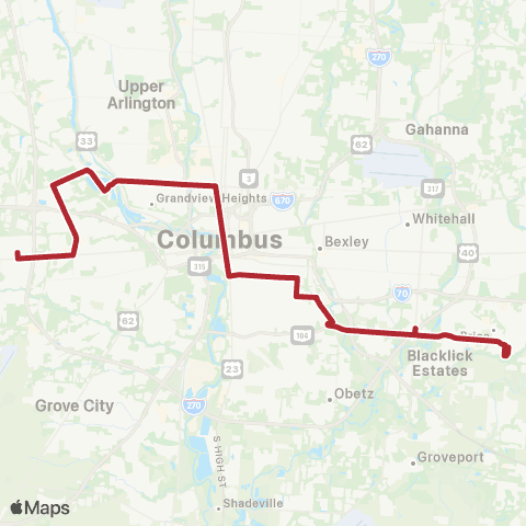 COTA West 5th Ave / Refugee map