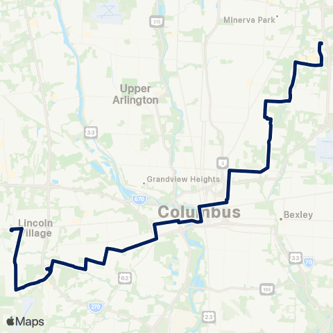 COTA West Mound / Brentnell map