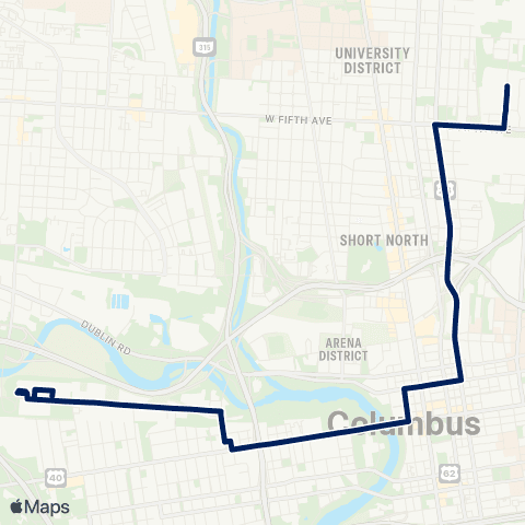 COTA McKinley / Fields map