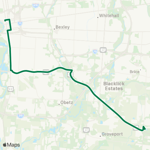 COTA Canal Winchester map