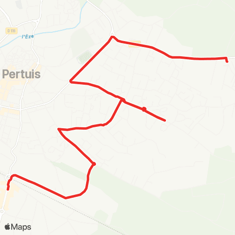 Pays d'Aix Mobilité Pertuis Urbains A map