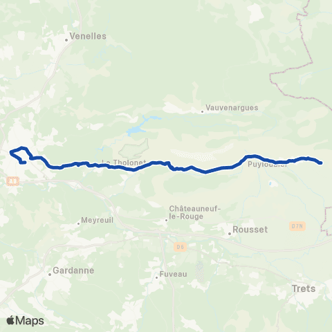 Pays d'Aix Mobilité Puyloubier-St Anto-Beau-Tholo-Aix map