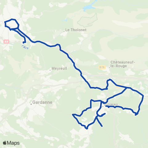 Pays d'Aix Mobilité Fuveau - Aix map
