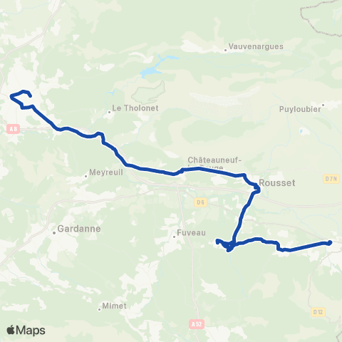Pays d'Aix Mobilité Haut de l'Arc - Aix map
