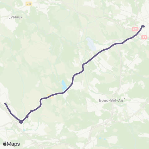 Pays d'Aix Mobilité Vitrolles - Aix map