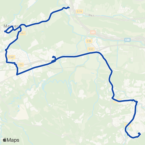 Pays d'Aix Mobilité Meyreuil - Fuveau - Hda - Clg Fuveau map