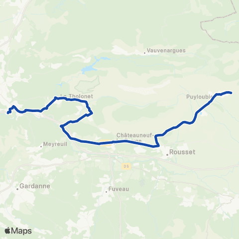 Pays d'Aix Mobilité Puyloubier - Aix map