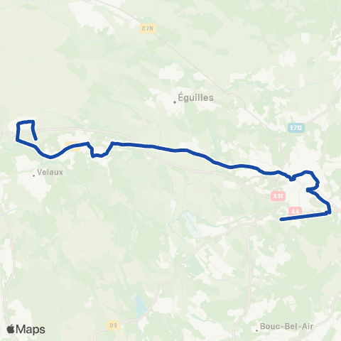 Pays d'Aix Mobilité Coudoux - Ventabren - Aix map