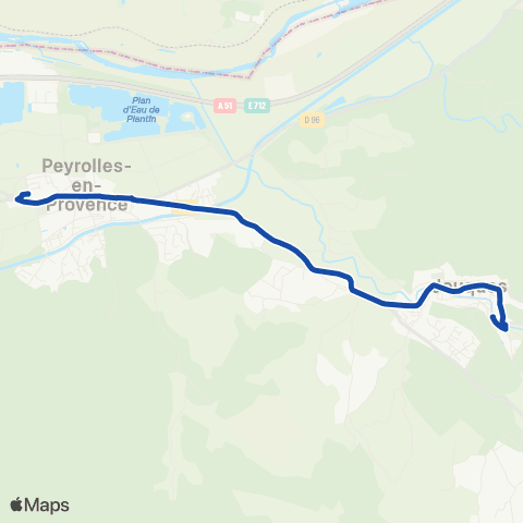 Pays d'Aix Mobilité St Paul-Jou-Mey - Pey - Clg Jaurès map