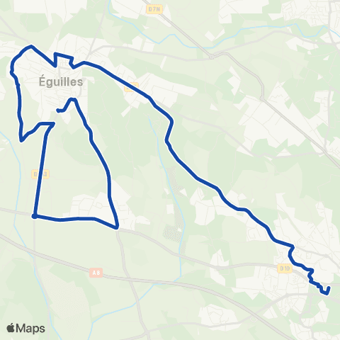 Pays d'Aix Mobilité Eguilles - Clg Château Double map