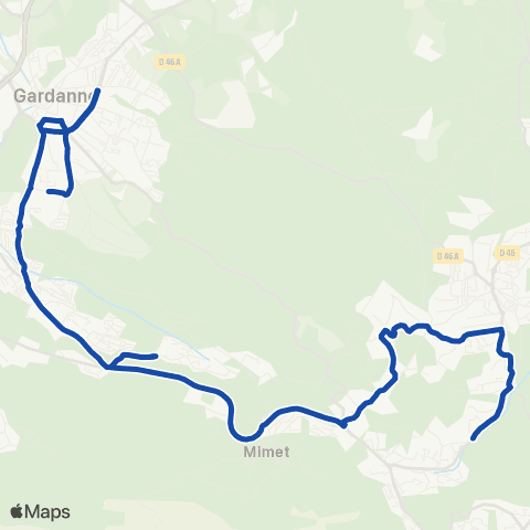 Pays d'Aix Mobilité Gréasque - Mimet - Gardanne map