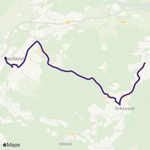 Pays d'Aix Mobilité Fuveau-Gréasque-Gardanne map