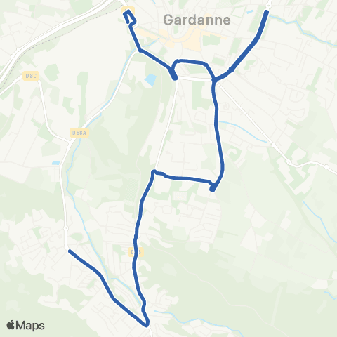 Pays d'Aix Mobilité Collevielle Cauvet-Gare Routière map