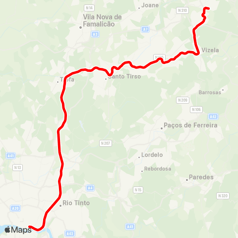 CP Urbanos Porto Sao Bento - Guimaraes map