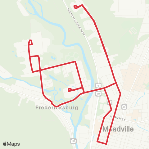 CATA Red B map