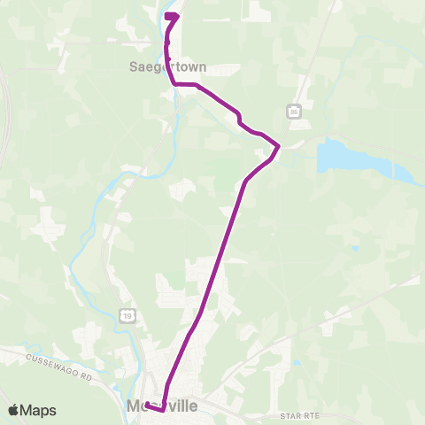 CATA Saegertown map