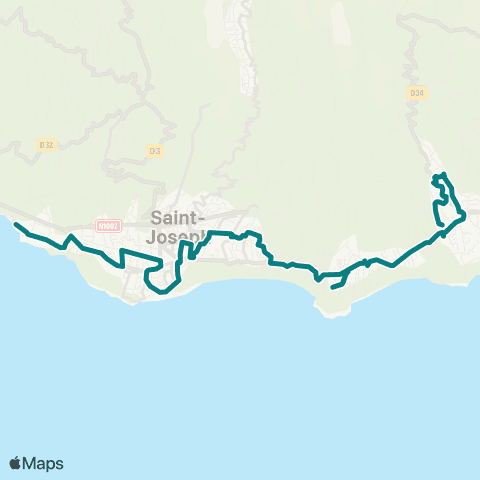 CarSud Manapany les Bains Centre ville Vincendo map