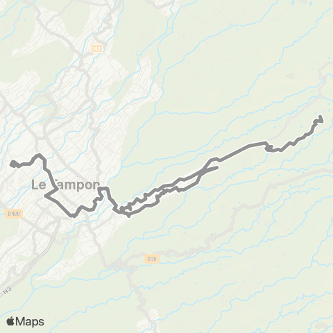 CarSud La Bergerie - Petit Tampon - Gare rout. Tampon map
