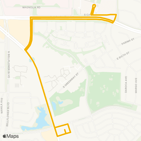 CSU Long Beach Overflow map