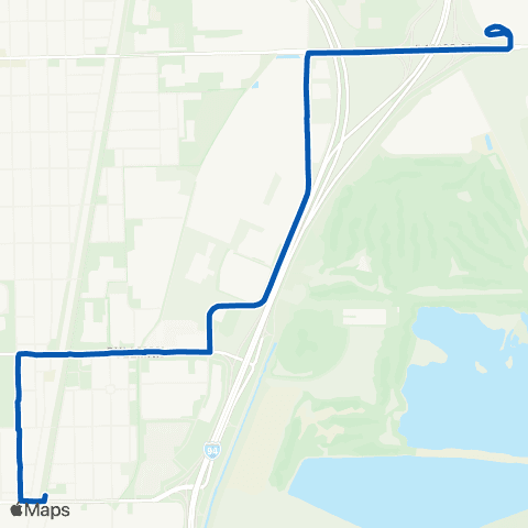 CTA Pullman Shuttle map