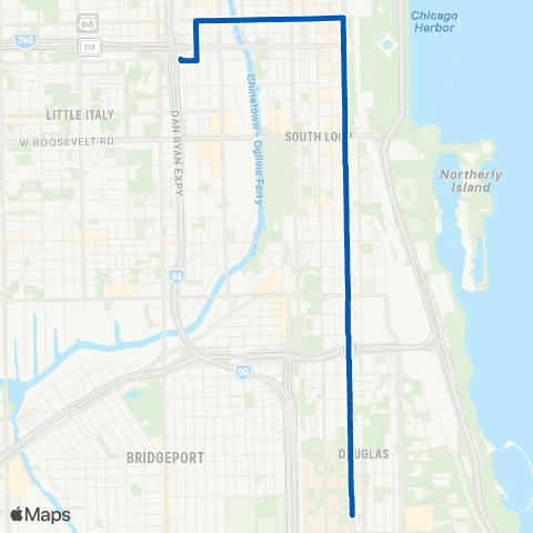 CTA Bronzeville / Union Station map
