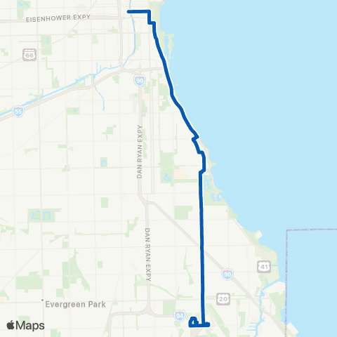 CTA Stony Island map