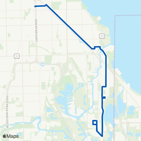 CTA South Chicago map