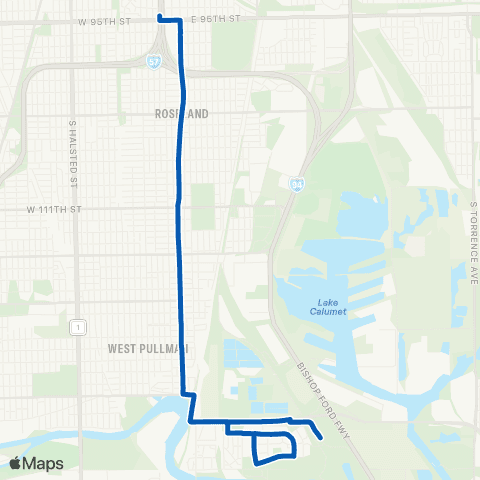 CTA South Michigan map