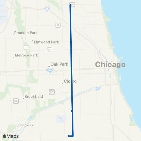 CTA Pulaski map
