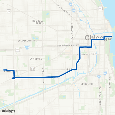 CTA Blue Island / 26th map