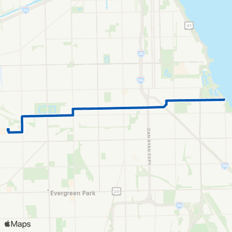 CTA 67th / 69th / 71st map