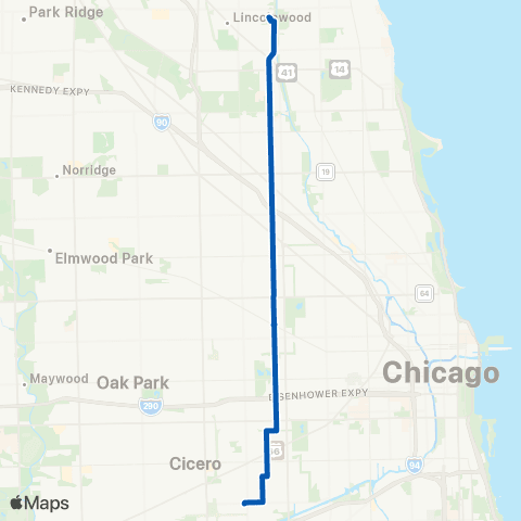 CTA Kimball / Homan map