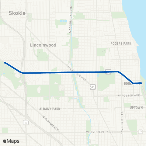 CTA Peterson map