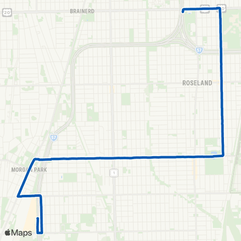 CTA 111th / King Drive map