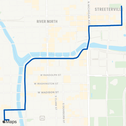 CTA Union / Streeterville Express map