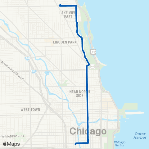 CTA LaSalle map