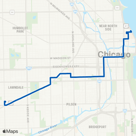 CTA Streeterville / Taylor map